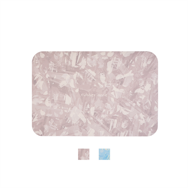 【居家墊品】20秒進階瞬吸_彩印軟式珪藻土吸水地墊_桐霧