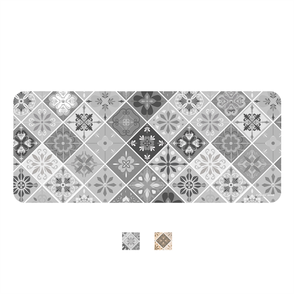 【居家墊品】10秒頂吸_軟式珪藻土吸水地墊_花璽系列