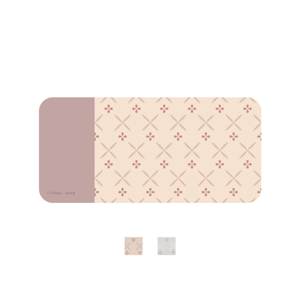 【居家墊品】10秒頂吸_軟式珪藻土吸水地墊_花磚歲月